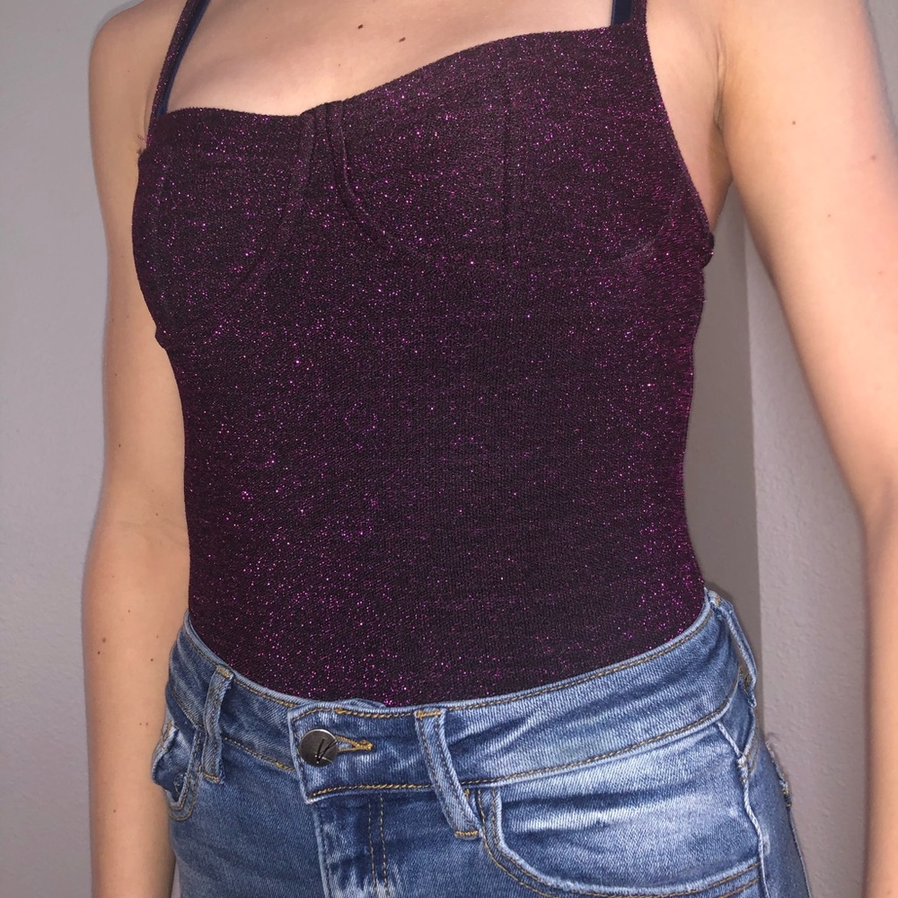 Purple sparkly bodysuit - Picture 2 of 3